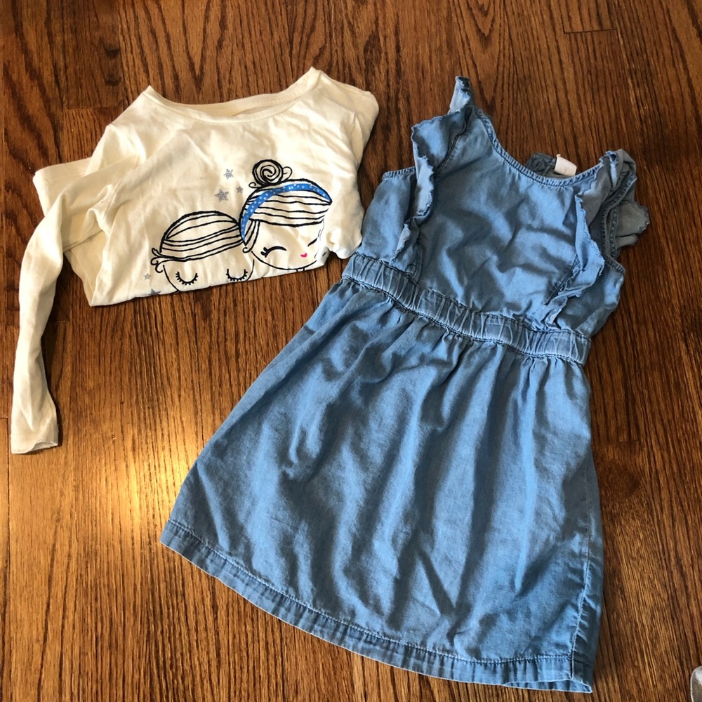 Gap shirt & dress 4T